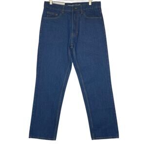 Berkley Jensen Regular Fit Denim Jeans Blue Straight Leg Mens Size 30x30 NWT